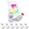 Luxrite 6 Inch Square Smart LED Recessed Lights RGBW Wifi App and Voice 13W 1000LM No Hub Required, 6PK LR22748-6PK - alternate 1